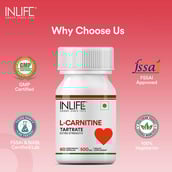 9 - INLIFE L-Carnitine L-Tartrate 500 mg,  60 veggie capsule(s)  Unflavoured 