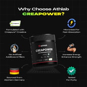 2 - Athlab CreaPower Creatine Monohydrate,  Unflavoured  0.22 lb 