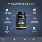 2 - Nutrabay Gold Tri-Blend Whey Protein, 2.2 lb Strawberry Milkshake