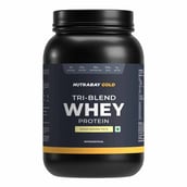 1 - Nutrabay Gold Tri-Blend Whey Protein,  2.2 lb  Kesar Badam Pista 