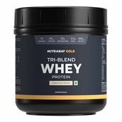 1 - Nutrabay Gold Tri-Blend Whey Protein,  1.1 lb  Vanilla Ice Cream 