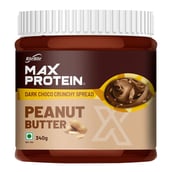 1 - RiteBite Max Protein Peanut Butter,  340 g  Dark Choco Crunchy Spread 
