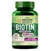 1 - Vlado's Himalayan Organics Biotin 10000 mcg - Keratin, Amino Acids & Multivitamin,  120 tablet(s)  Unflavoured 