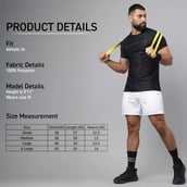 6 - MuscleBlaze Camo Dry-Fit Active Tee Half Sleeve,  Black  X-Large