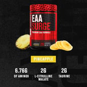 3 - Jacked Factory EAA Surge, Pineapple 0.64 lb 20 Servings
