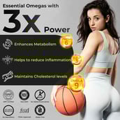 4 - Health Veda Organics Vegan Omega 3-6-9 Flaxseed Oil (1000mg),  60 capsules 