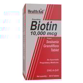 4 - HealthAid Biotin 10000µg,  60 tablet(s)  Unflavoured 