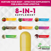5 - Humming Herbs Berberine 8 in 1 Formula,  120 capsules 