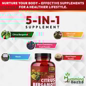 4 - Humming Herbs Citrus Bergamot,  120 capsules 