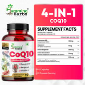 5 - Humming Herbs CoQ10 600mg,  90 capsules 