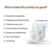 7 - Glutone Skin Brightening Face Wash 100ml & Serum Combo, 30 ml for Cleansing & Hydration