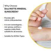 4 - Dive Matte Mineral Sunscreen,  50 ml  for All Skin Types 