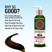 6 - Morpheme Remedies Bhringraj Onion & Black Seed Hair Oil,  120 ml  Pure & Natural 