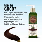 6 - Morpheme Remedies Jamaican Black Castor Oil,  200 ml  Pure & Organic 