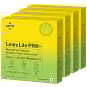 1 - Setu Lean: Lite Pro+,  15 sachets/pack  Natural Lemon (Pack of 4) 