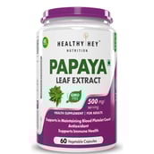 1 - HealthyHey Nutrition Papaya Leaf Extract, 60 veggie capsule(s)