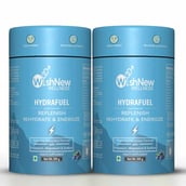 1 - WishNew Wellness Hydrafuel Instant Drink Mix,  20 sachets/pack  Exotic Blueberry (Pack of 2) 