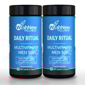 1 - WishNew Wellness Daily Ritual Multivitamin for Men 50+, 60 capsules Unflavoured (Pack of 2)