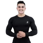 1 - Athflex Men's Full Sleeve Edge Compression T-Shirt,  Small  Black 