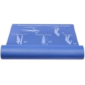 1 - Strauss Yoga Mat Yogasana, Blue 6mm