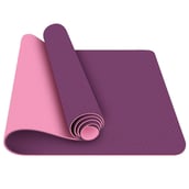 Strauss TPE Eco Friendly Dual Layer Yoga Mat, Pink 6mm