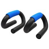 1 - Strauss Power Push up Bar, Black and Blue Free Size
