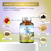 3 - Vaamveda Shilajit 60 Capsules & Ashwagandha+ 60 Tablets Combo,  2 Piece(s)/Pack 