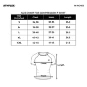 1 - Athflex Men's Full Sleeve Ace Compression T-Shirt, XL Aubergine