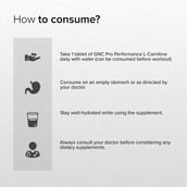 5 - GNC Pro Performance L-Carnitine (500mg),  30 tablet(s)  Unflavoured 