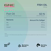 6 - GNC Fish Oil (1000 mg),  60 softgels 