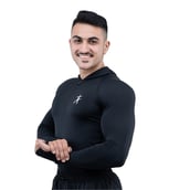 5 - Athflex Men's Performance Assassin Compression Hoodie, Black Medium