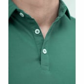6 - Athflex Men's Regular Fit Half Sleeve Pique Polo T-Shirt,  Small  Persian Green 