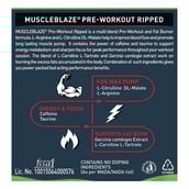 1 - MuscleBlaze Pre Workout Ripped,  0.55 lb  Green Apple 