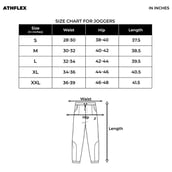 1 - Athflex Men's Slim Fit Daily Joggers,  Coal Grey  Large 