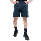 1 - Athflex Men's Regular fit Knee Length Velocity Slit Shorts,  Large  Blue 