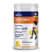 7 - Supermilk Gritzo Protein & Nutrition Drink Mix 8-12 Yrs, 400 g Mango Delight
