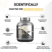 3 - MuscleBlaze Biozyme Gold 100% Whey,  4.4 lb  Monk Fruit Sweetened Chocolate Hazelnut