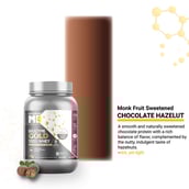 5 - MuscleBlaze Biozyme Gold 100% Whey,  2.2 lb  Monk Fruit Sweetened Chocolate Hazelnut