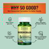 3 - Morpheme Remedies Bhringraja ( 500 mg),  60 veggie capsule(s) 