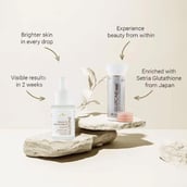 5 - Glutone 1000 Setria Glutathione Effervescent 15 Tablets & Skin Brightening Serum Combo,  for Evens Skin Tone  30 ml 