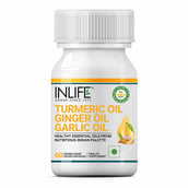 5 - INLIFE Turmeric Oil Ginger Oil Garlic Oil,  60 veggie capsule(s) 