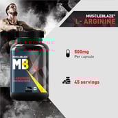 7 - MuscleBlaze L-Arginine,  180 capsules 