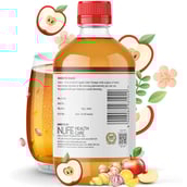 5 - INLIFE Apple Cider Vinegar with Mother,  0.5 L  Garlic, Ginger, Lemon & Honey 