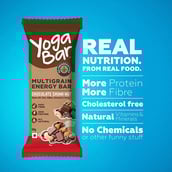 5 - Yogabar Multigrain Variety Energy Bars 700gm (35gm x 20 Bars),  20 Piece(s)/Pack  Chocolate Vanilla Almonds Cashew Orange and Nuts & Seeds 
