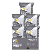 2 - MuscleBlaze Biozyme Performance Whey., 0.4 lb Rich Chocolate Travel Pack (5x36g) sachets