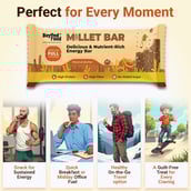 4 - Beyond Food Millet Bar,  8 Piece(s)/Pack  Crunhy Peanut Butter 