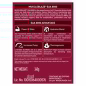 6 - MuscleBlaze EAA 8000, Razz Lemonade 0.75 lb 25 Servings