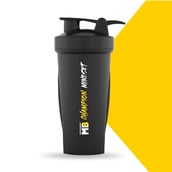 11 - MuscleBlaze Champion Shaker, Black 650 ml