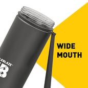 5 - MuscleBlaze Sipper Water Bottle, Jet Black 1 L