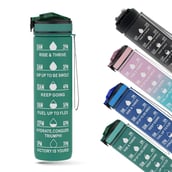 8 - MuscleBlaze Sipper Water Bottle, Forest Green 1 L